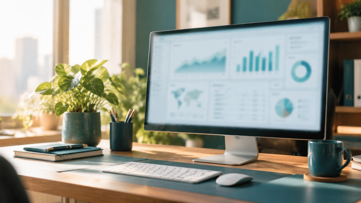 Analytics in a real workspace